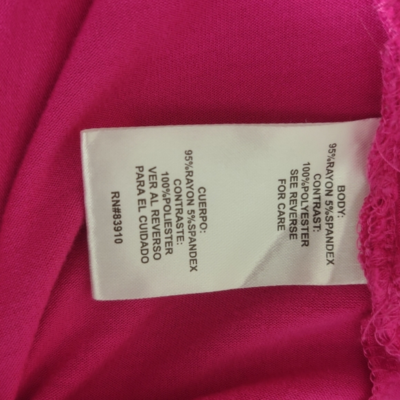 Pink Mesh Overlay Tee RXB 3X - Picture 7 of 9